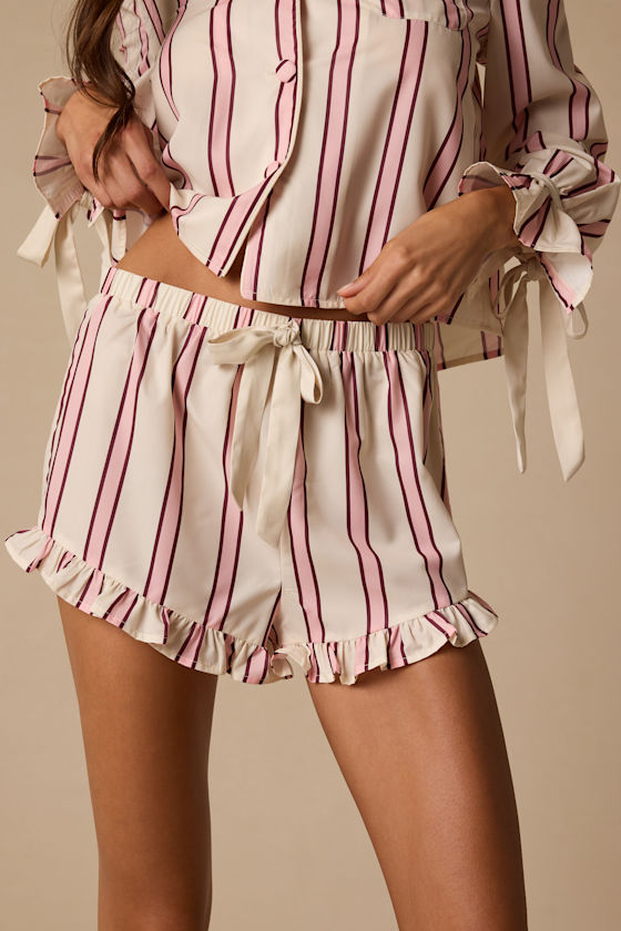 FSET8043C: CREAM/PINK/BURGUNDY STRIPE 2