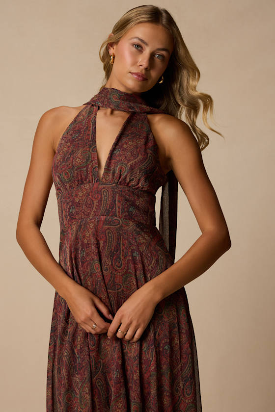 L25388: RUST/DK GREEN/TAUPE 2