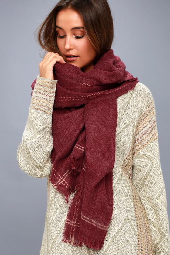 Scarf - Burgundy main image 0