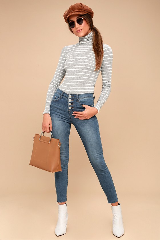 Started at the Bottoms Medium Wash High-Waisted Skinny Jeans