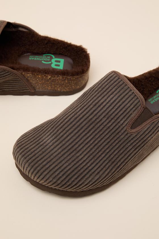 Every New Beginning Brown Corduroy Mules - thumbnail 6