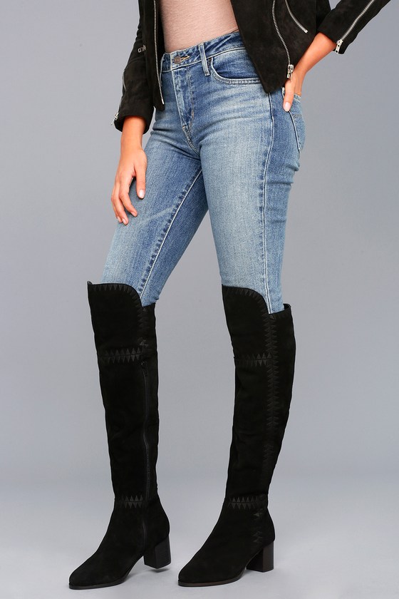 new moon mischief knee high boots