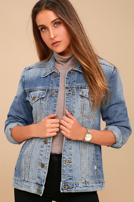 Always Truckin' Medium Wash Denim Jacket 6