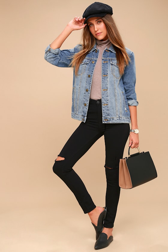 Always Truckin' Medium Wash Denim Jacket 5