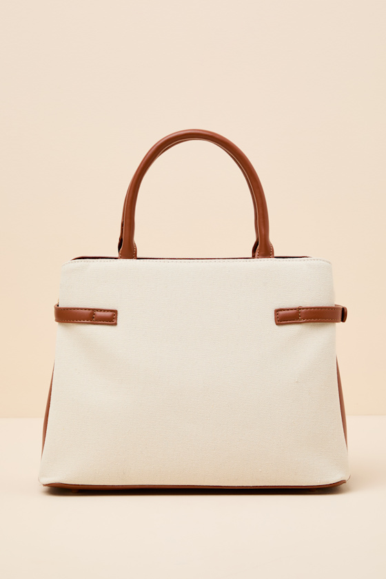 Atlee Beige Canvas Crossbody Handbag - thumbnail 3