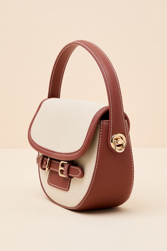 Topanga Beige Canvas Crossbody Handbag - thumbnail 3