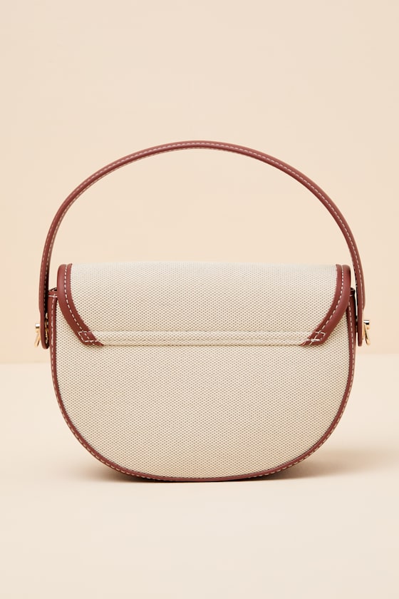 Topanga Beige Canvas Crossbody Handbag - thumbnail 4