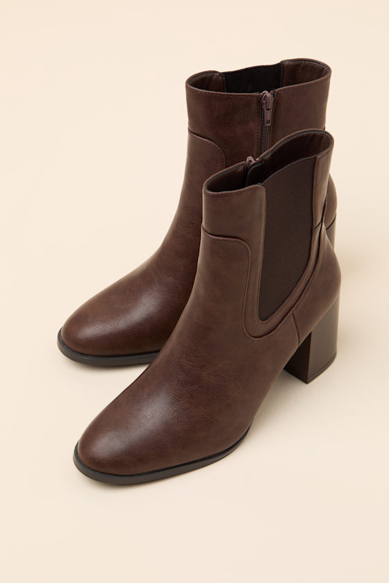 Belynda Brown Ankle Boots - thumbnail 4