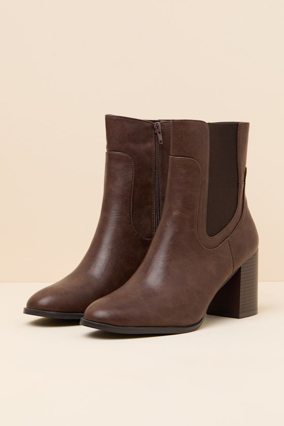 Belynda Brown Ankle Boots - thumbnail 5