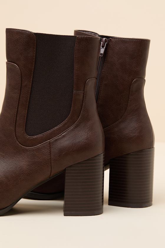 Belynda Brown Ankle Boots - thumbnail 6