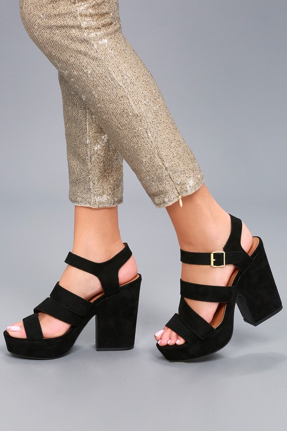new look platform heels