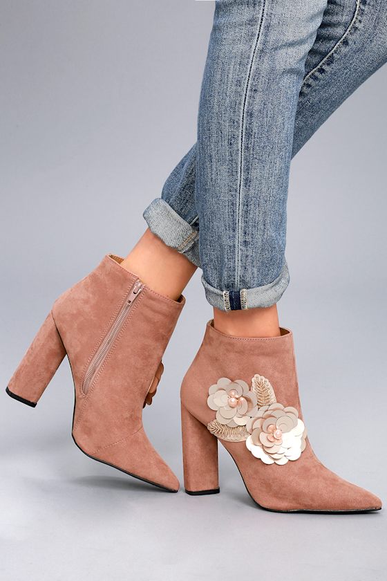 chiselkid suede booties