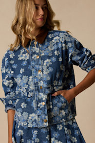 BKE001: MEDIUM WASH/ LT WASH FLORAL/ CAMEL 2