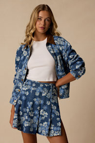 TDP9075: MEDIUM WASH/ LT WASH FLORAL 1