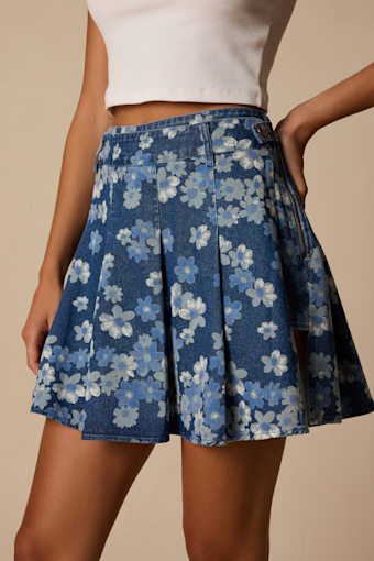 TDP9075: MEDIUM WASH/ LT WASH FLORAL 3