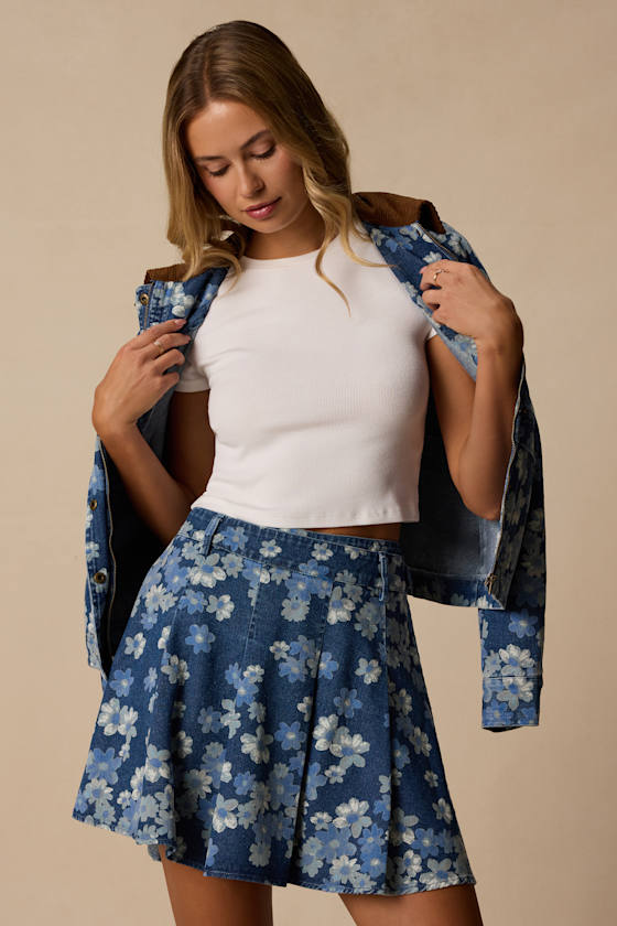 TDP9075: MEDIUM WASH/ LT WASH FLORAL 6