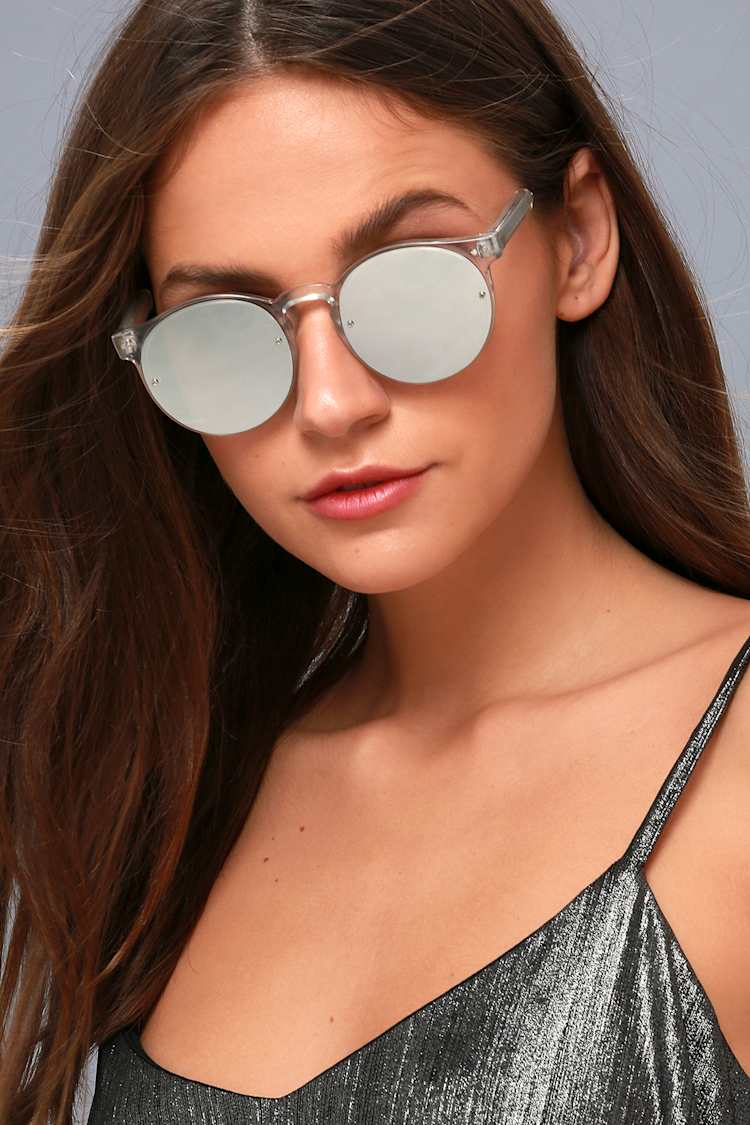 Spitfire Post Punk - Clear and Silver Mirrored Sunglasses  display picture 2