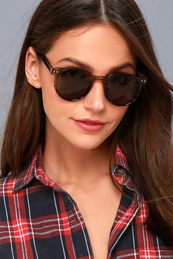 Spitfire Teddy Boy Tortoise Sunglasses Round Sunglasses Lulus