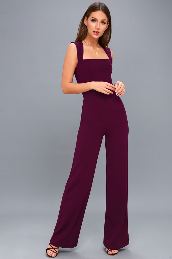 Stylish Plum Purple Jumpsuit - Sleeveless Jumpsuit - Lulus