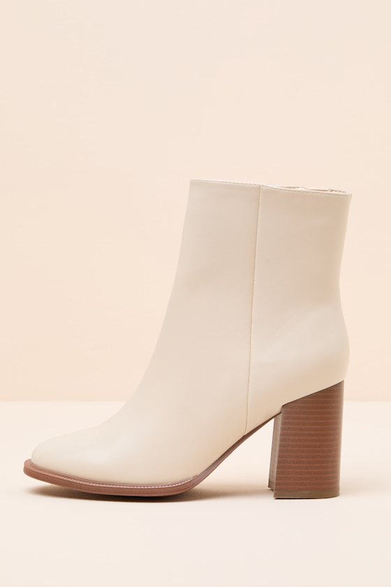 Paisley Ivory Ankle Booties 1