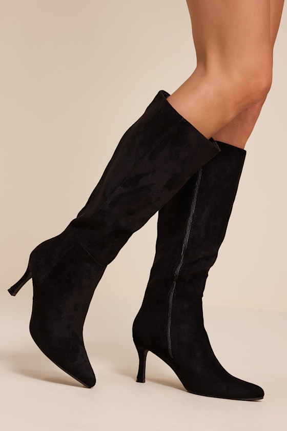 Lambert Black High Heel Boots