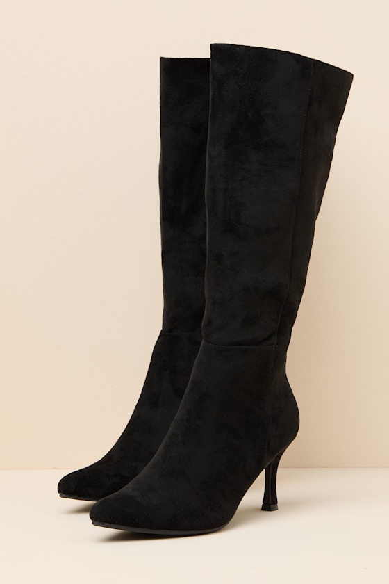Lambert Black High Heel Boots - thumbnail 5