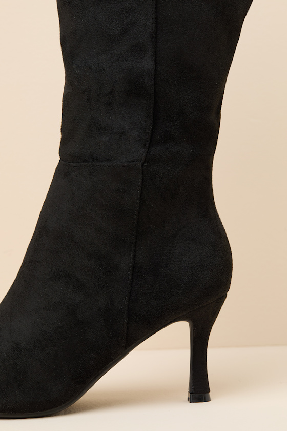 Lambert Black High Heel Boots - thumbnail 6