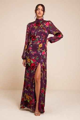CLD302054: PLUM FLORAL 1