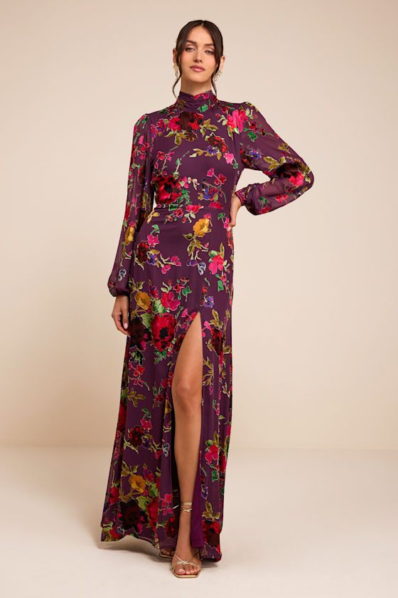 CLD302054: PLUM FLORAL 1