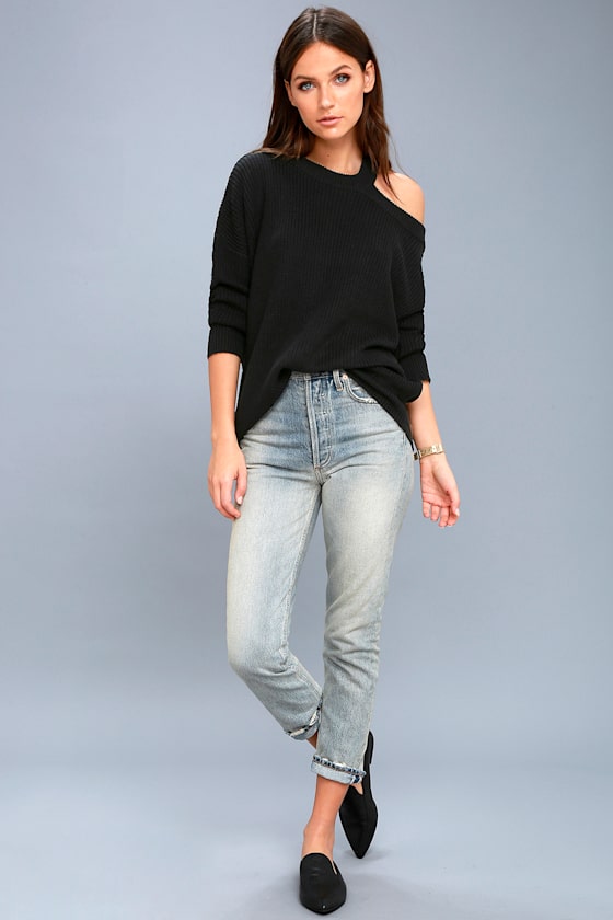 Sleigh Ride Black Cutout Sweater 2