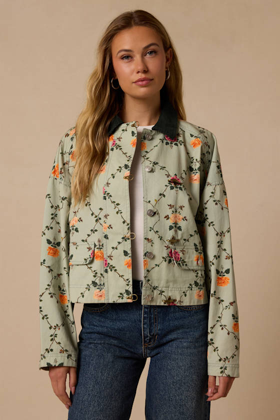 Corbin Green Floral Jacket - thumbnail 3