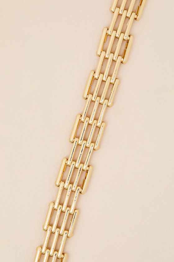 Montclair Gold Chunky Necklace - thumbnail 4