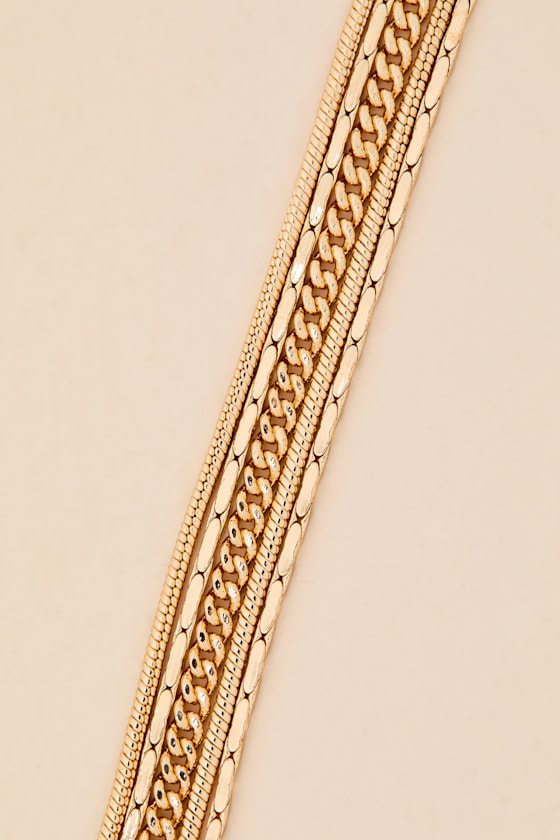 Annabeth Gold Layered Bracelet - thumbnail 4