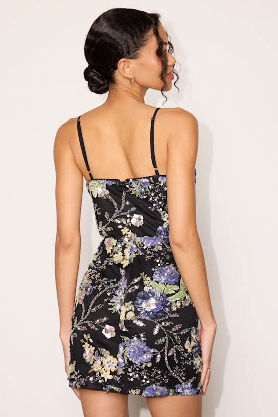 DR4467-1: BLACK/MULTI FLORAL 2