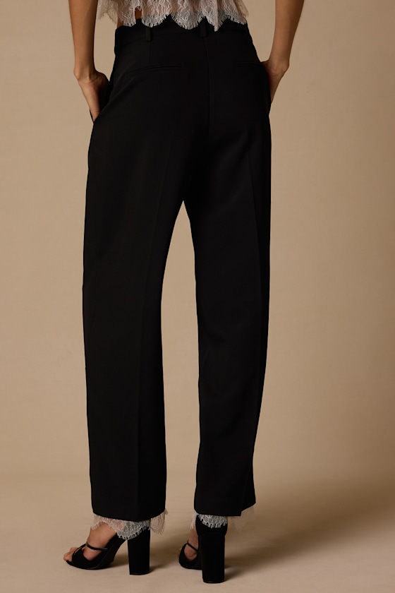 Vesper Black High-Rise Lace Pants - thumbnail 3