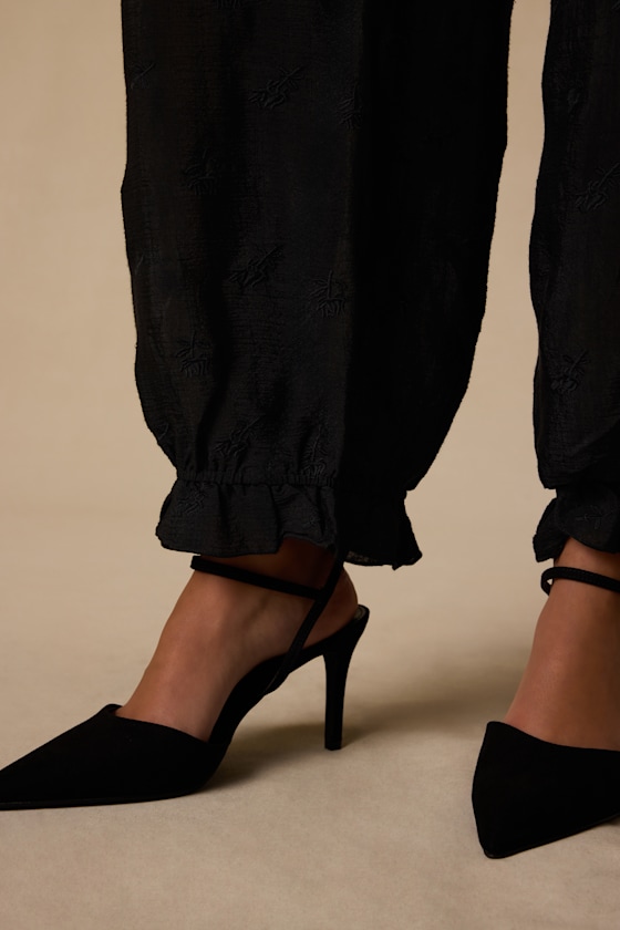 Trevi Black Drawstring Pants - thumbnail 5