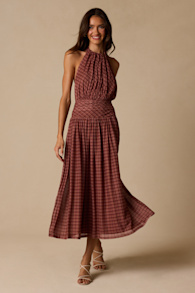34821SKL: MUTED RED/ RED BEAN/ IVORY 1