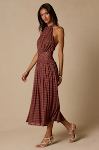 34821SKL: MUTED RED/ RED BEAN/ IVORY 4