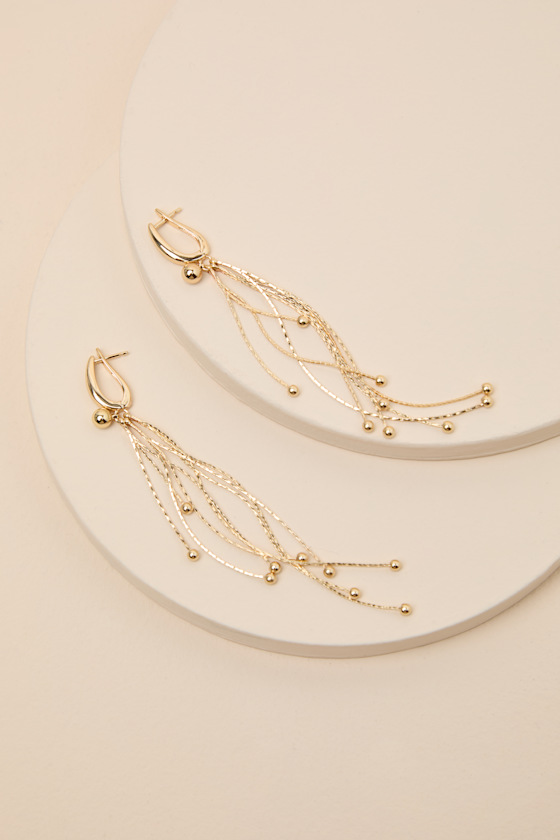 Svetlana Gold Chain Earrings - thumbnail 4