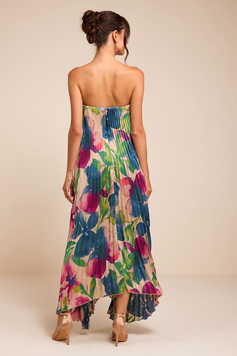 dezzi blush multi floral halter shift maxi dress Lulus | Pink Daylen Satin | Womens | Large (Available in M) pink friday