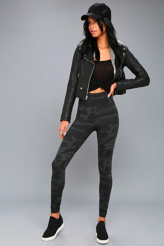 Get in Gear Grey Camo Print Leggings 1