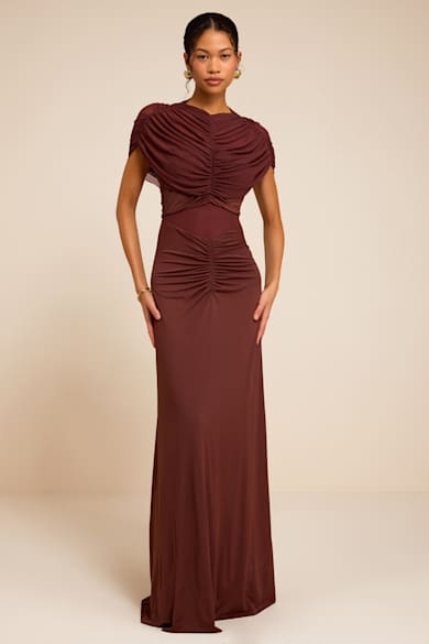 brown elegant dresses Cute Dresses, Beige and Chocolate Brown Dresses at Lulus Size:Adult Medium *White color are non Brand_Ava Presley Women's Guide What to