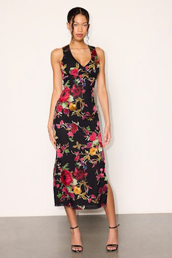 GSD506088: BLACK/MULTI FLORAL 1