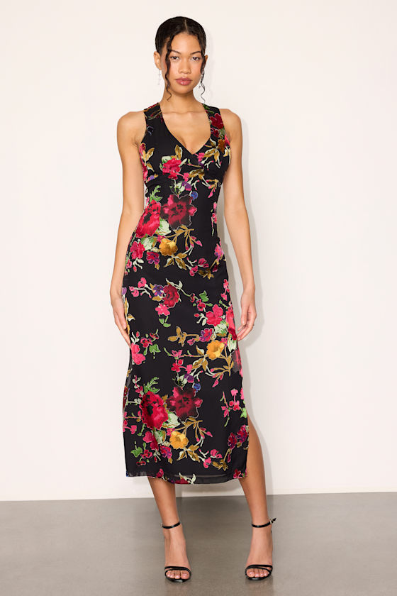 GSD506088: BLACK/MULTI FLORAL 1