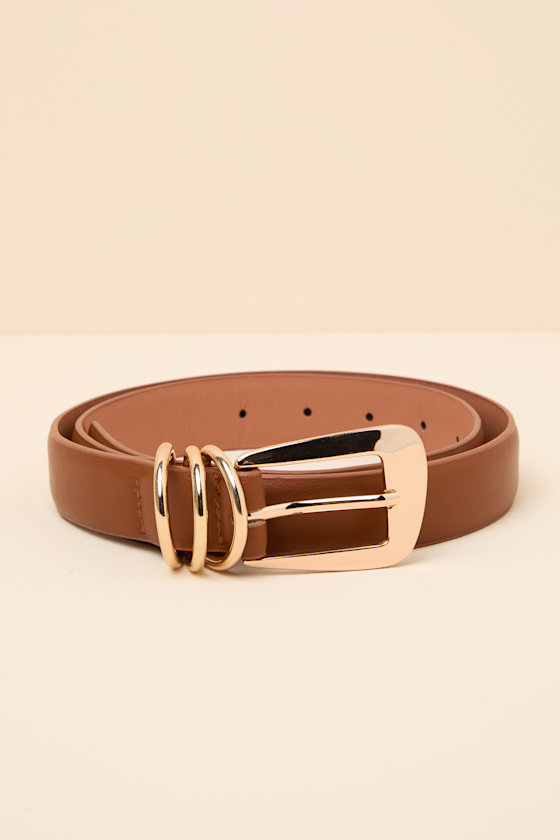 Rou Brown and Gold Statement Belt - thumbnail 2