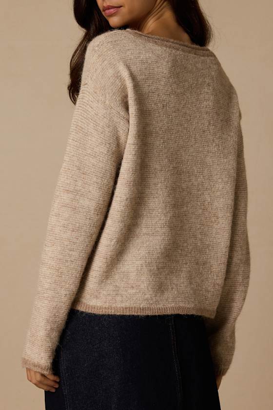 MT7809: TAN MARLED/ IVORY 2