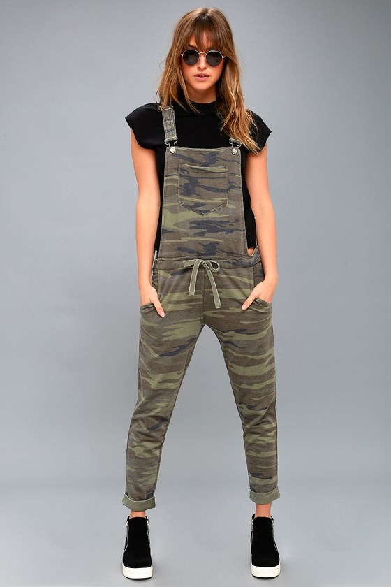 Z SUPPLY Womens The Camo Overalls 