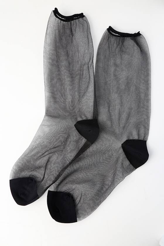 Clairey Black Mesh Socks 1
