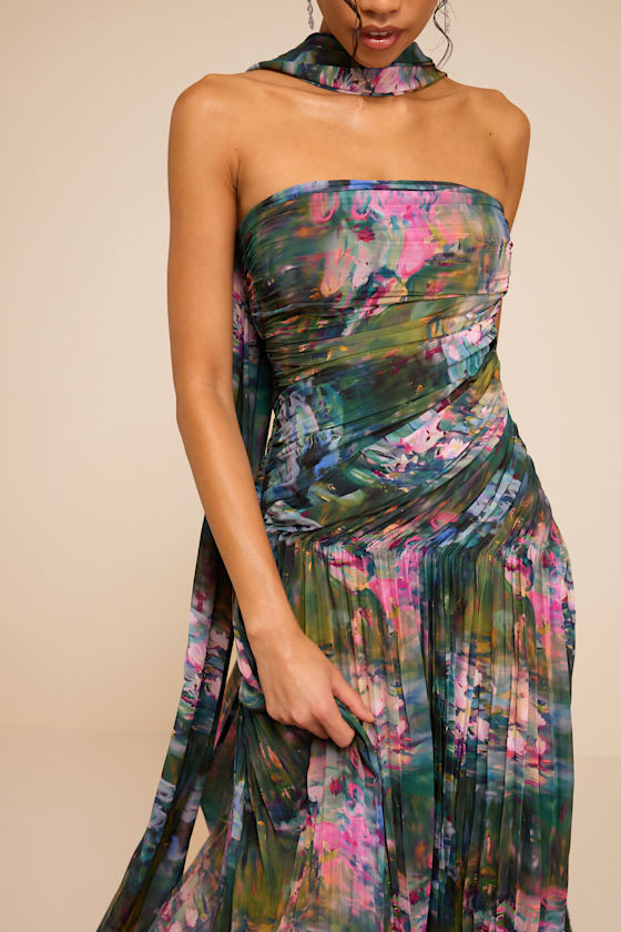 LL26136FL: BLUE/GREEN/PINK 2