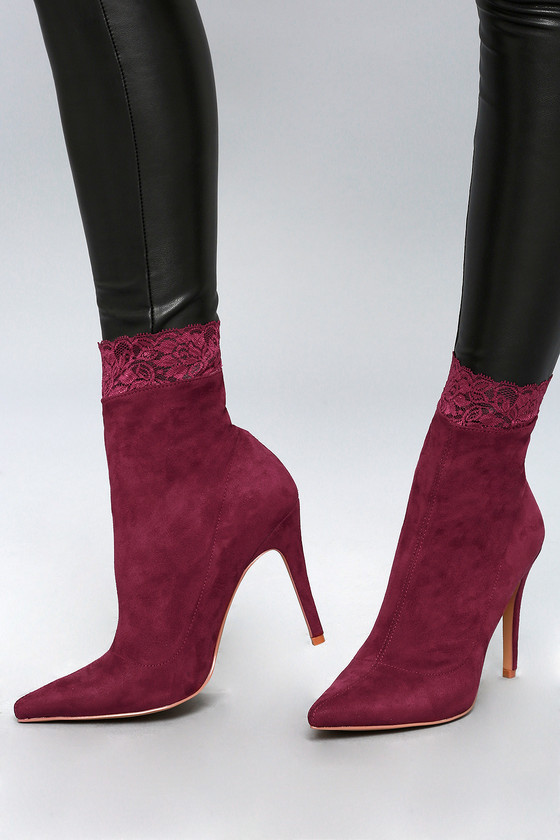 mid calf sock booties